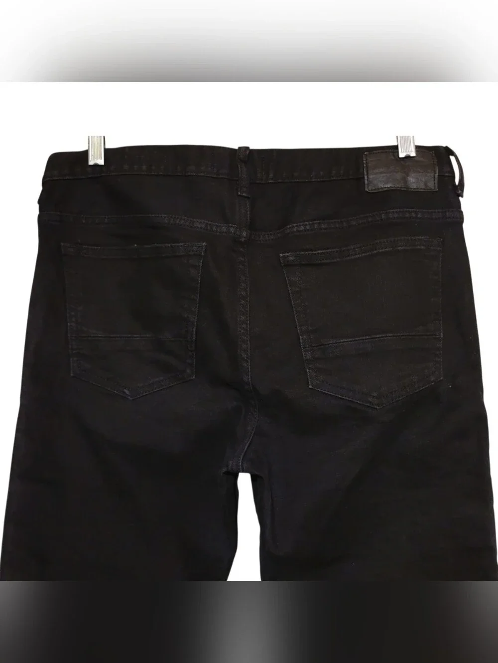 PacSun Stacked Skinny Jeans Black & Red Biker Comfort Stretch (Measures 34x34)